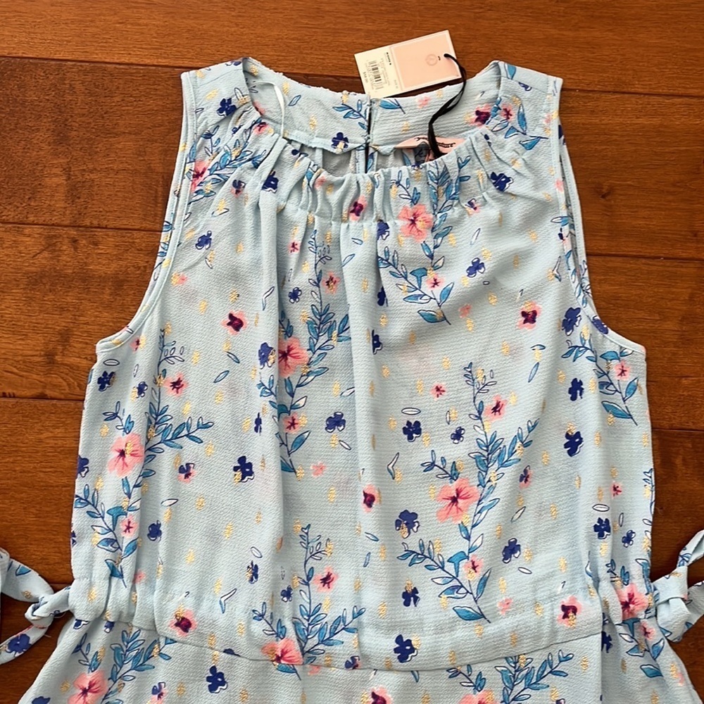 Juicy Couture Sky Blue Floral Dress Size:M - Picture 5 of 12
